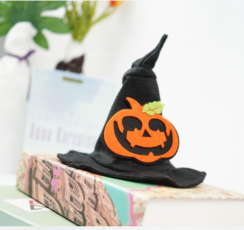 2023 moda calda unisex cappelli a tesa larga di alta qualità Campaniform zucca cappello da strega di Halloween 2 pezzi ordine della miscela