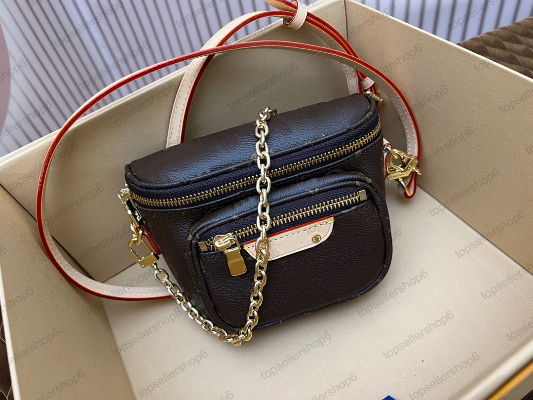 M82335 Mini Erkek Kadın Tuval Bumbag Bel Çanta Crossbody Omuz Çantası Kadın Moda Lüks Tasarımcı Fanny Pack Hobo Satchel Akşam Çanta