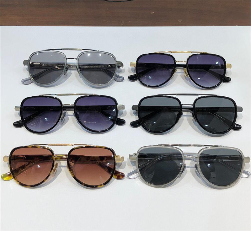Nouveau des lunettes de soleil rétro de mode 8195 Cadre pilote Vintage Punk Style haut de gamme Extérieur UV400 VERITE DE PROTECTION TOP QUALITÉ