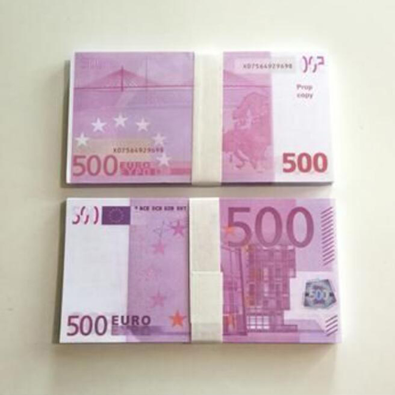 Festive Party Supplies Fake Money Banknote 10 20 50 100 200 Dollar Euros Realistic Toy Bar Props Currency Movie Money