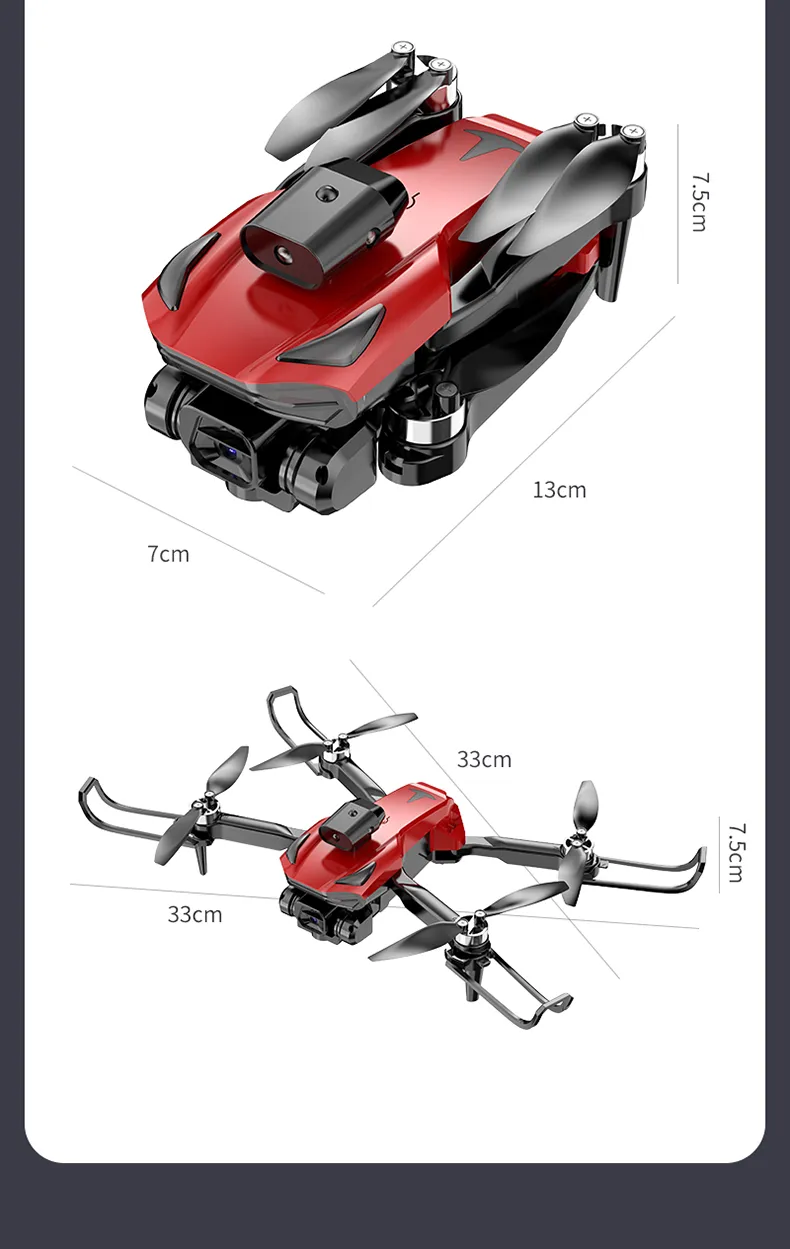 Lenovo Tesla L818 Drone 4K Dual Camera Brushless ESC Professional WIFI FPV Obstacle Avoidance Four-Axis Folding RC Quadcopter Toy