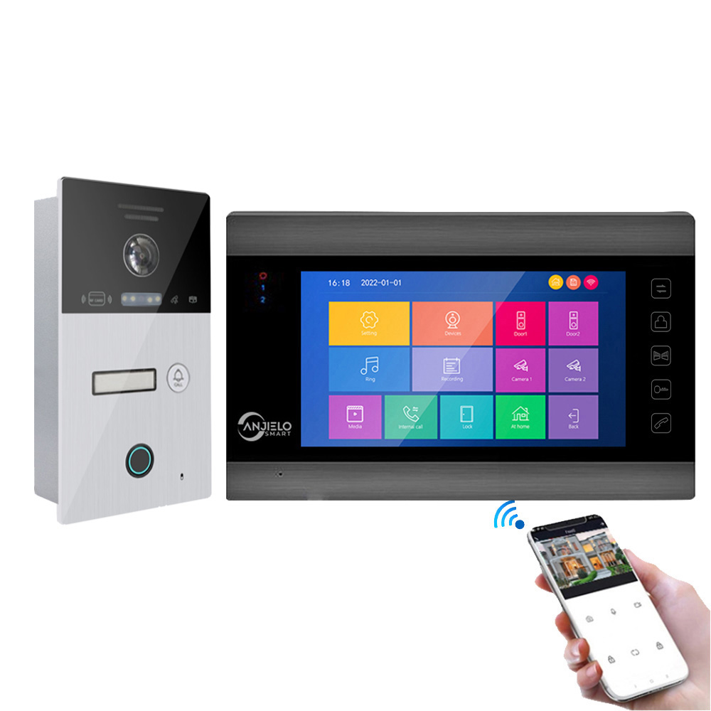 Tuya Smart Video Intercom Intercom Interphone Doorbell Camera 1080p Wi -Fi Intercom do ochrony bezpieczeństwa w domu