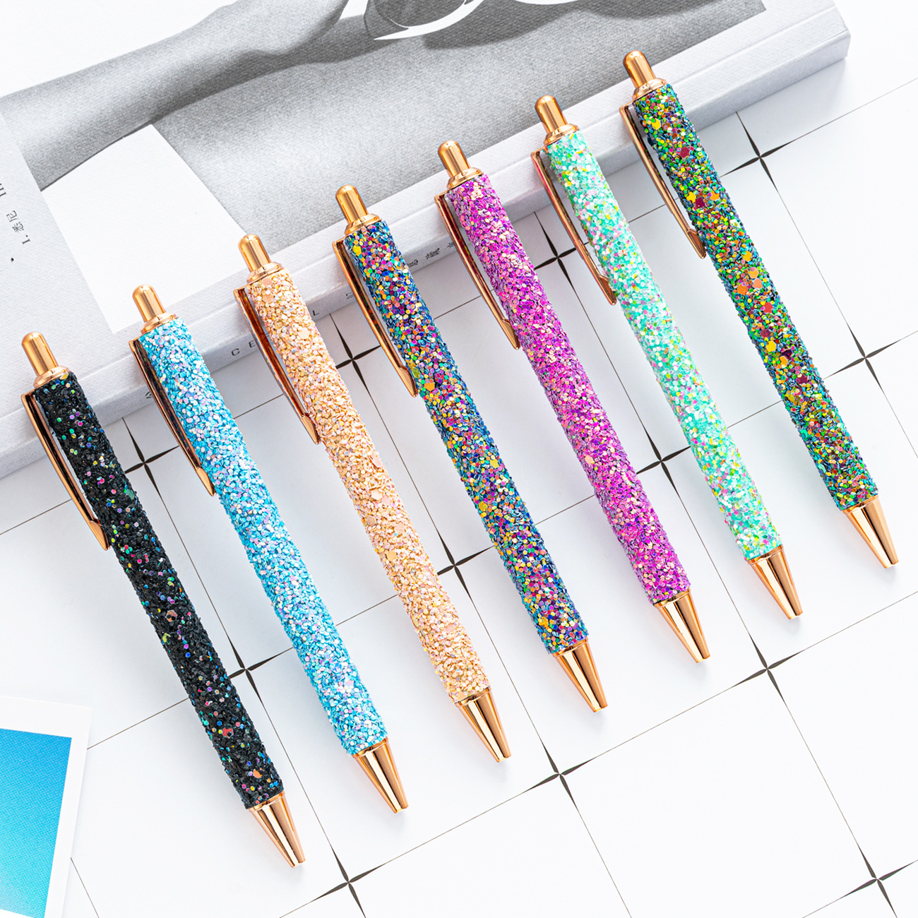 Stressavlastare- Magnetisk fidget Pen- dekompression Metal Penformerbar magnetfidgetpennor för vuxna-- Multifunktionell skrivpenningskreativitetsövning Multicolor