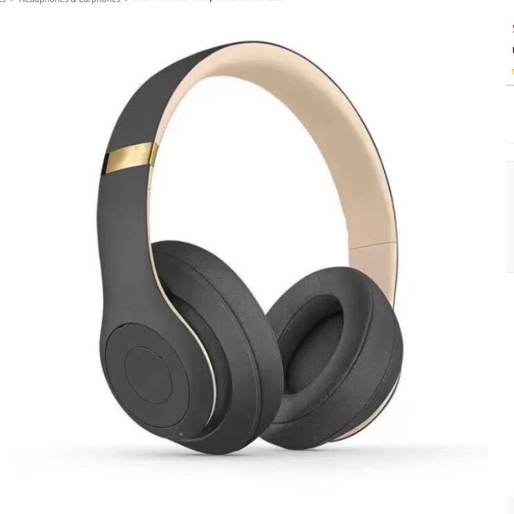 Fones de ouvido sem fio STUD3.0 Fones de ouvido sem fio ST3.0 Bluetooth com cancelamento de ruído Beat Headphone Sports Headset Head Microfone sem fio Headset Gamer Estéreo dobrável