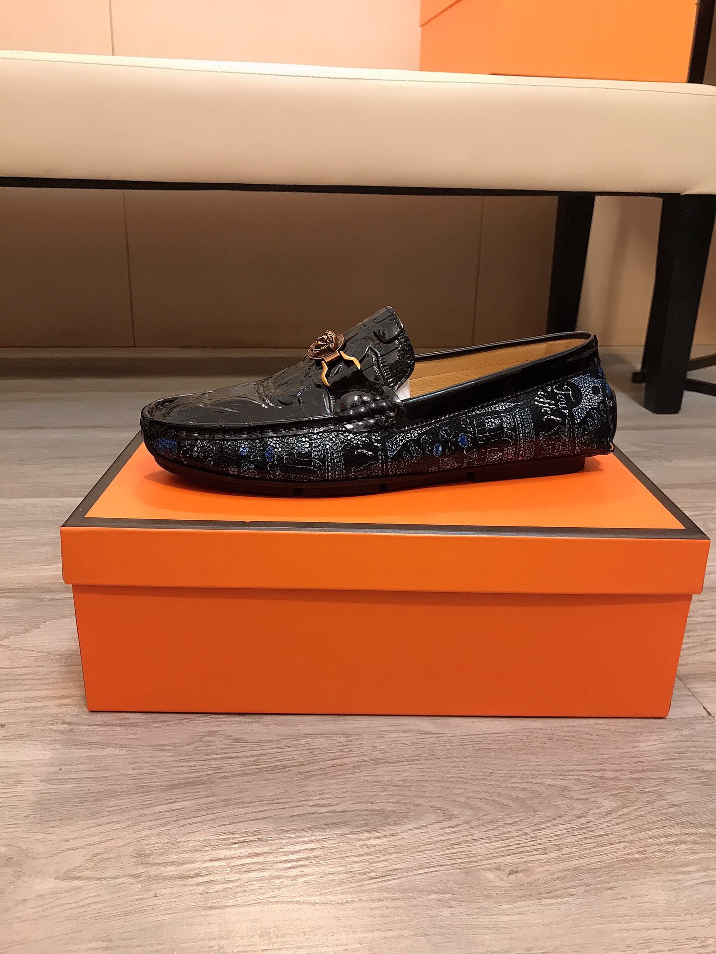 Herenkledingschoenen Elegant Zakelijk Feest Bruiloft Merk Mode Slangenhuid Flats Mannelijke Outdoor Casual Loafers Maat 38-44