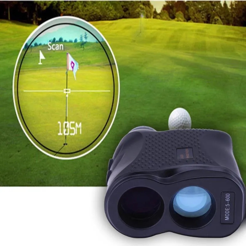 wholesale Télémètre laser de télescope 600M Compteur de vitesse de distance étanche pour la chasse Golf 6X Loupe Télescope Télémètre