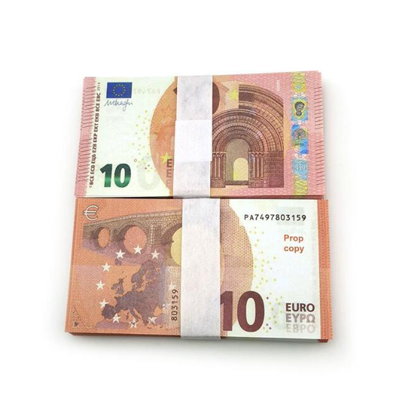 New Fake Money Banknote Party 10 20 50 100 200 US Dollar Euros pound English banknotes Realistic Toy Bar Props Copy Currency Movie Money Faux-billets