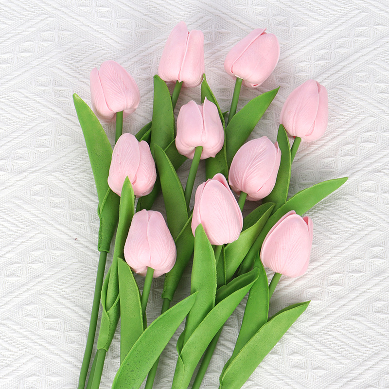 Tulipa flor artificial toque real buquê artificial para decoração de casamento flores casa decoração do jardim