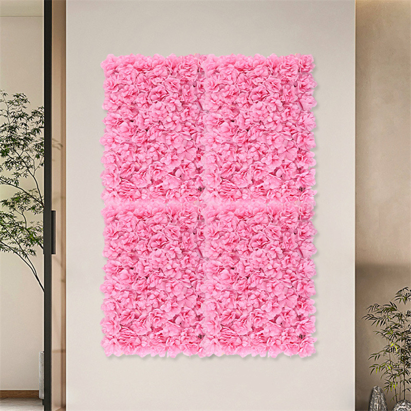 40x60 cm Fiori artificiali Decorazione di nozze fai da te Pannelli murali di fiori Ortensia di seta Fiore Decorazione la casa