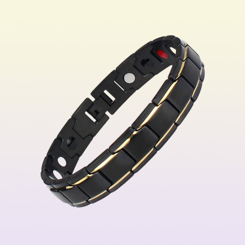 Therapeutische energie genezende armband titanium staal magnetische therapie bangle armbanden fo 3108579