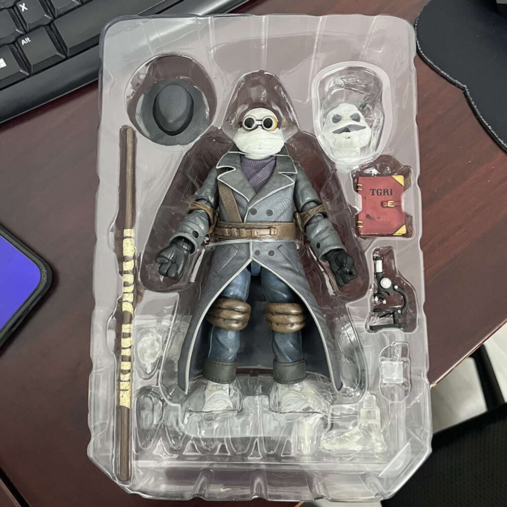 Costumes de mascotte Original Neca Invisible Man Donatello Master Rat April Oneil comme la mariée de Frankenstein Ultimate Action Figure Collection Doll