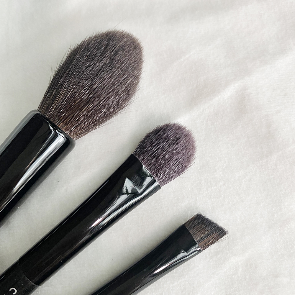 CHIKU-HODO Z-Series Makeup Brushes Z-2 Highlight Z-5 Eye Shadow Z-6 Eye Brow - 100% Gray Squirrel Hair Beauty Cosmetic Blending Brushes Beauty Tools