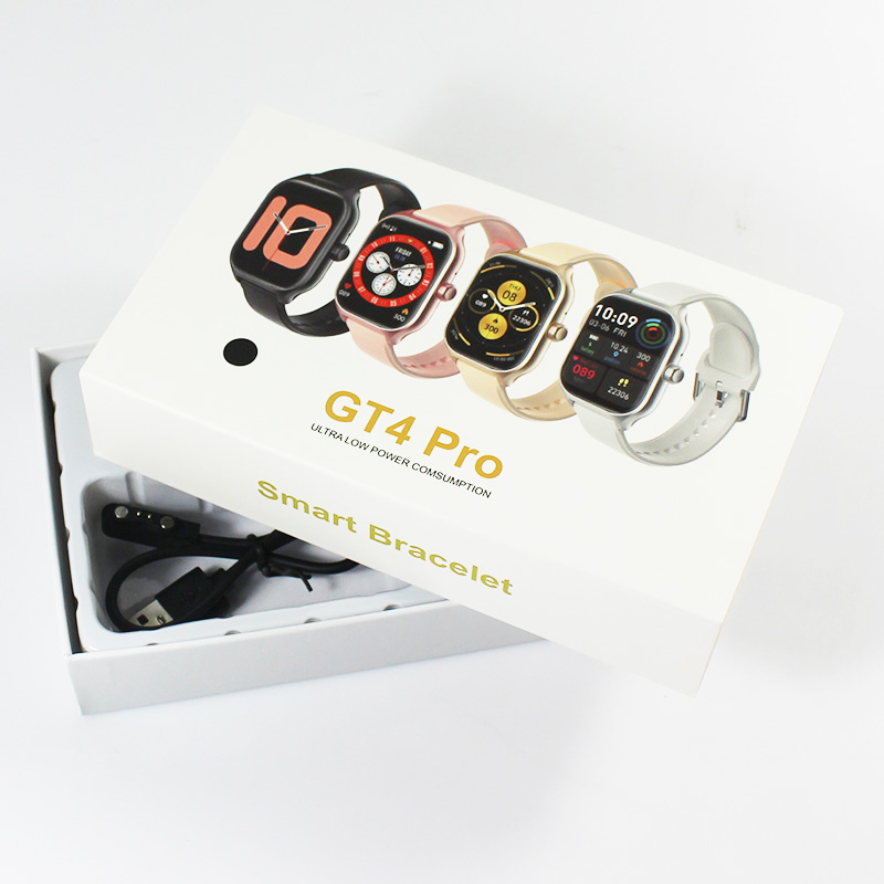 2023 Smartwatch GT4 Pro HD Tact Full Screen 2 STAPS BT MUSIQUE CALLER RELOJ Inteligente Fitness Tracker GT4 Smart Watch