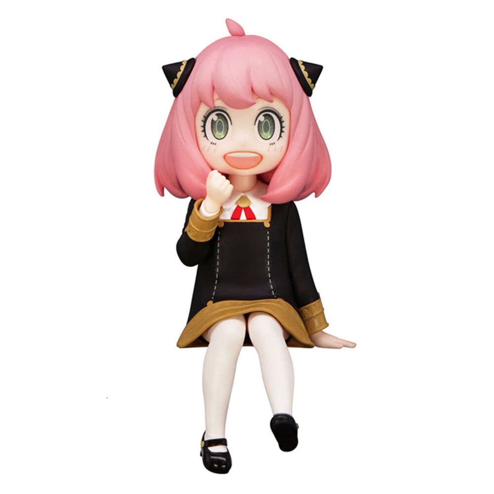 Mascot kostymer förförsäljning äkta figur 13cm anime spyfamily anya forger liten bönor sinnet läsning uniformer söt modell doll leksak gåva samla pvc