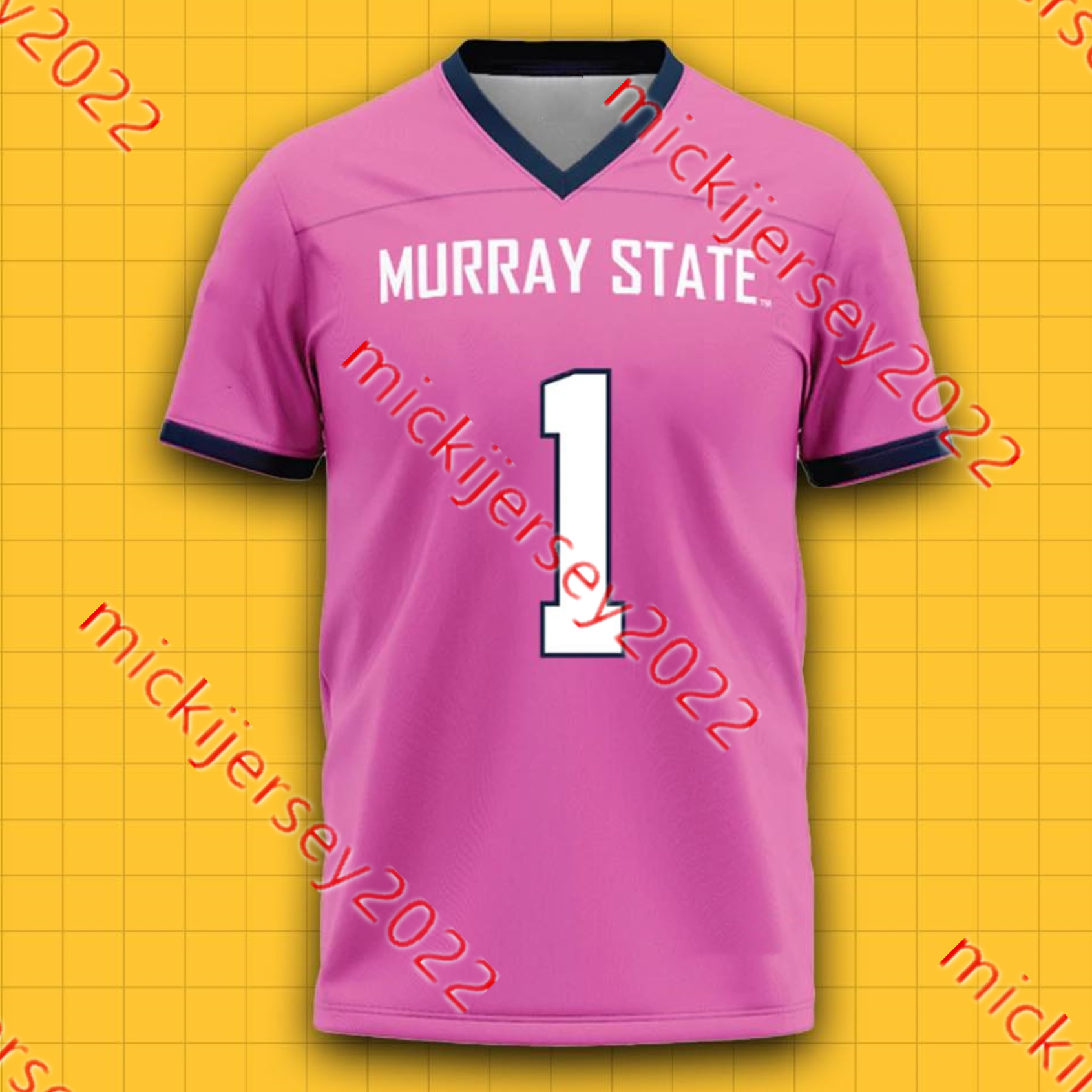 Murray State Football Jersey Jaylen Abston Joseph Humphreys Eric Phoenix Miles Bailey Sam Williams Caden Jumper Cole Rusk Mens Custom Murray State Racers Jerseys