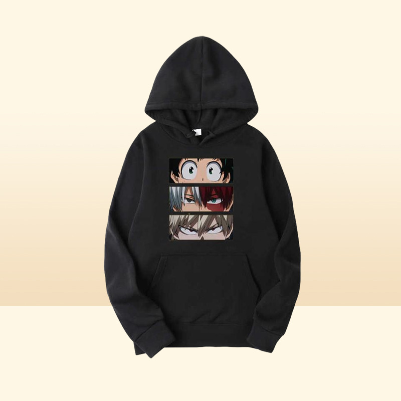 Sweats à capuche pour hommes Wonen étudiant pull décontracté à capuche mode sweats japon Anime Hip Hop sweat My Hero Academia vêtements X06018630878