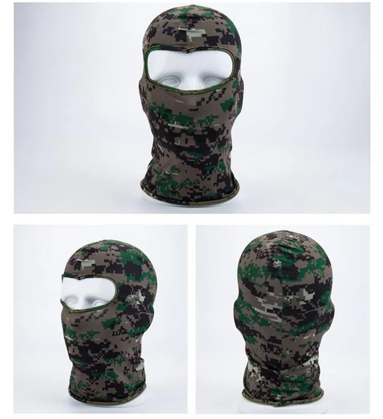 Sport Ski Mask Bicycle Cycling Mask Caps Motorcycle Barakra Hat CS windproof dust head sets Camouflage Tactical Mask k003