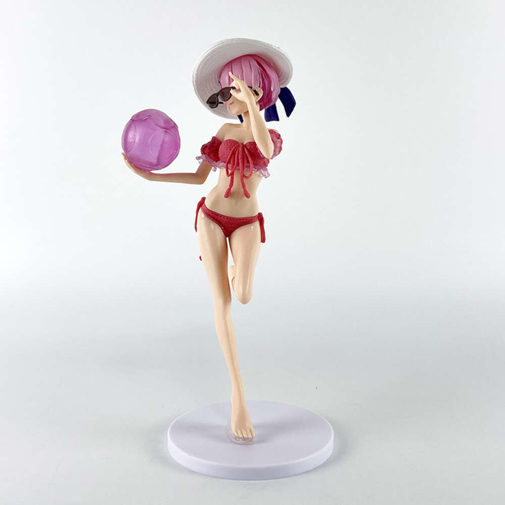 Mascot Costumes 24 cm Re Life w innym świecie niż zero rem figurka sext stroju stroju kąpielowego Ram Ram Figure Pvc Collection Model Doll Toy