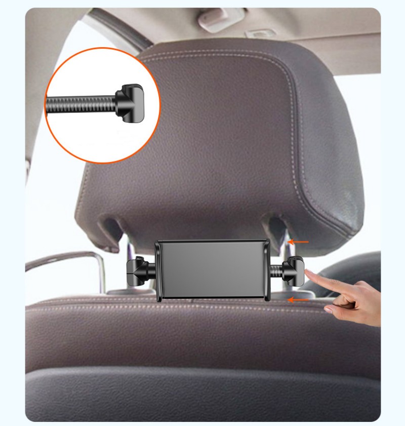 Car mounted mobile phone holder Car rear pillow holder Lazy person holder Mobile phone tablet universal holder Telescopic stretch holder