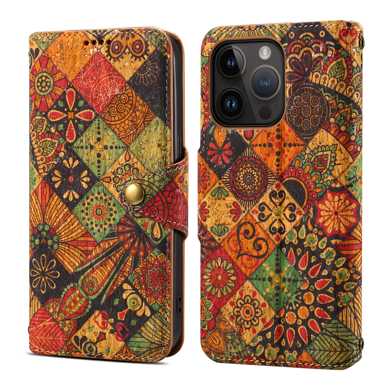 Luxe Flip Graffiti Bloem Vogue Telefoonhoesje voor iPhone 15 Plus 14 13 12 Pro Max Samsung Galaxy S23 Ultra A14 5G A52 A51 A53 A54 5G A34 A23 Etnische Stijl Portemonnee Beugel Shell