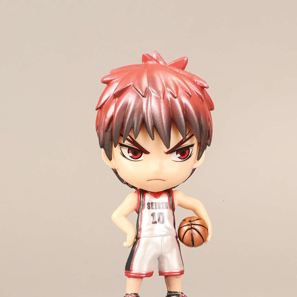 Mascot kostymer 8.5 cm aminfigur Q -version Kuroko Tetsuya Kei Tsukishima Standing Söta dockor Toy Present Collect Boxed Ornament Pvc Material