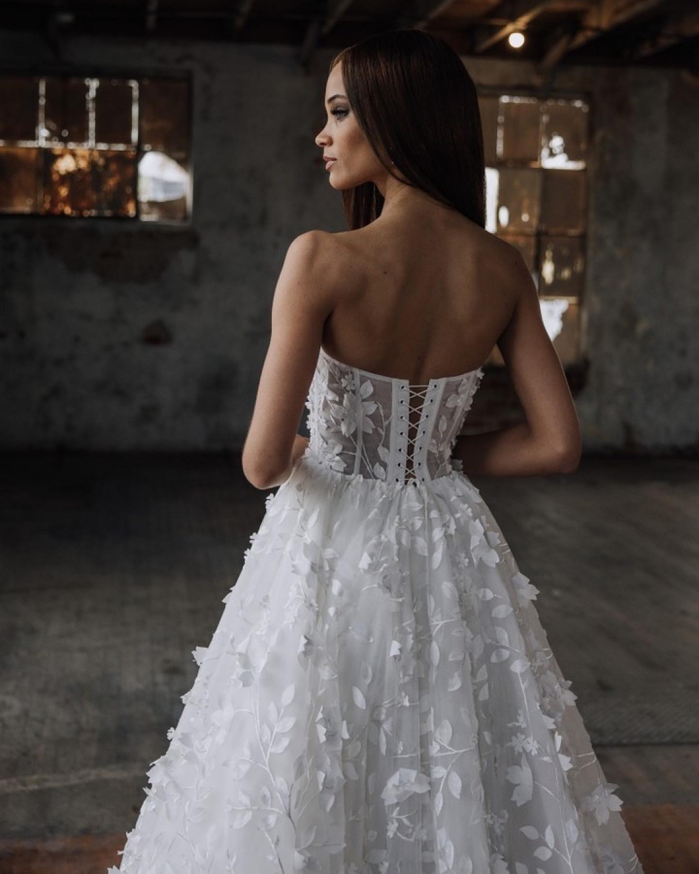 3D Floral Wedding Dress 2024 Ruffles Lace Skirt Ballgown Sweetheart Corset Bridal Gown for Brides Lace-Up Back Long Court Train