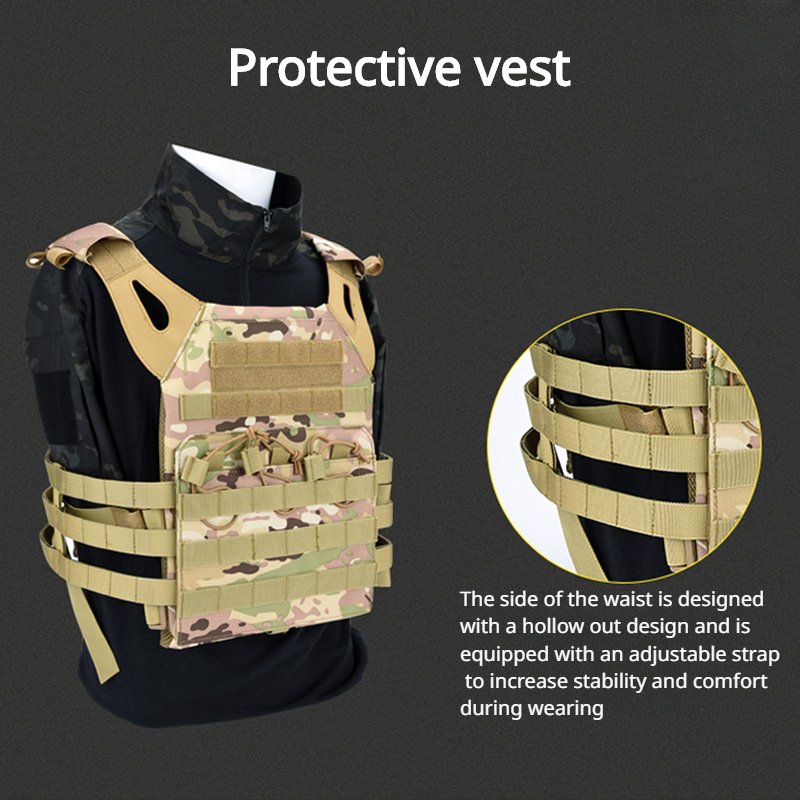Tactisch camouflagevest, zacht JPC-vest uit de luchtvaart, CS-beschermend vest voor buitensporten