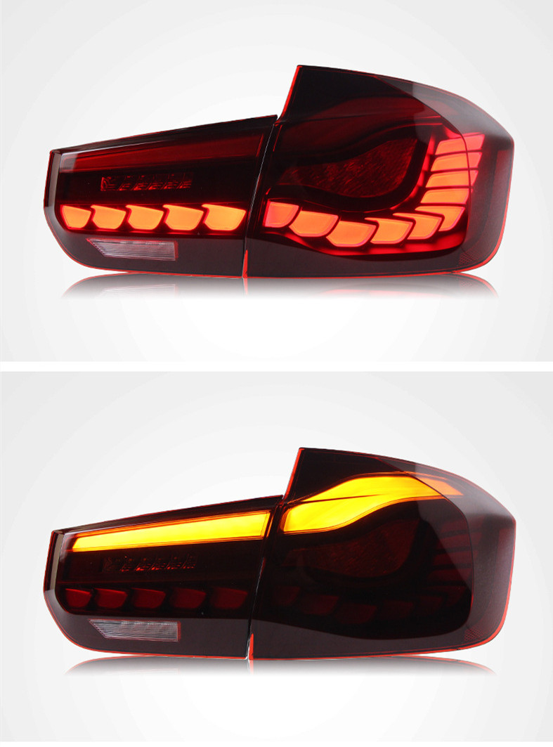 CAR TAIL TAIL LIGHT FORE BMW Taillights 3 Series F30/F35 2013-20 18 Dragon Scale LED Scale Runging Lekkie