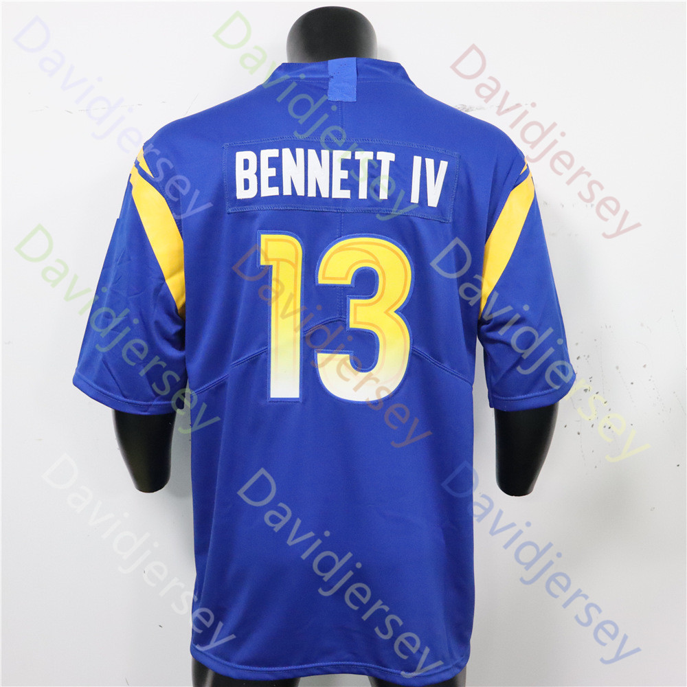 Maglia da calcio personalizzata Cooper Kupp Aaron Donald Matthew Stafford Stetson Bennett IV Kyren Williams Cam Akers Puka Nacua Atwell Higbee Faulk Dickerson Donna Youth