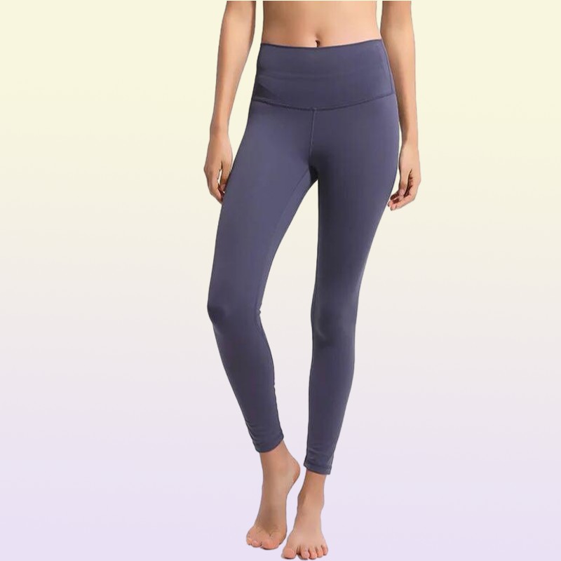 19073 Yoga -leggings duwen yogabroek Sport vrouwen fitness panty's met pocket high taille leggins jogger drop yogaworld2957961