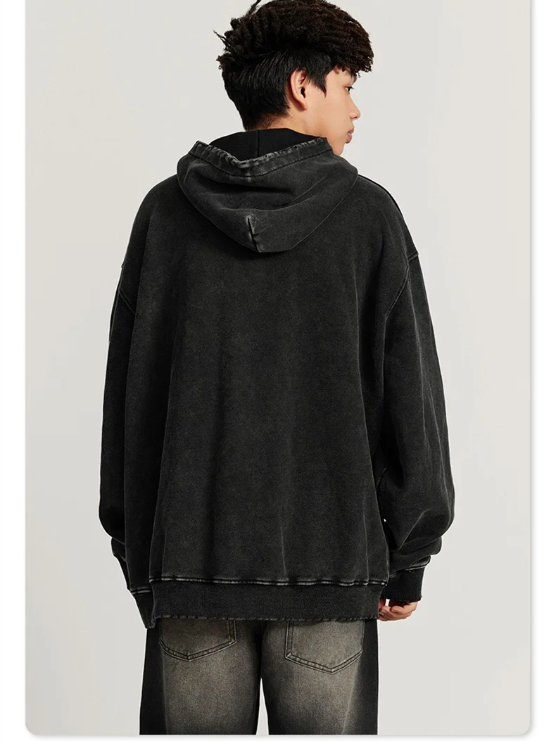 Tryck fleece hoodie män kvinnor svart grå hoodies 24SS