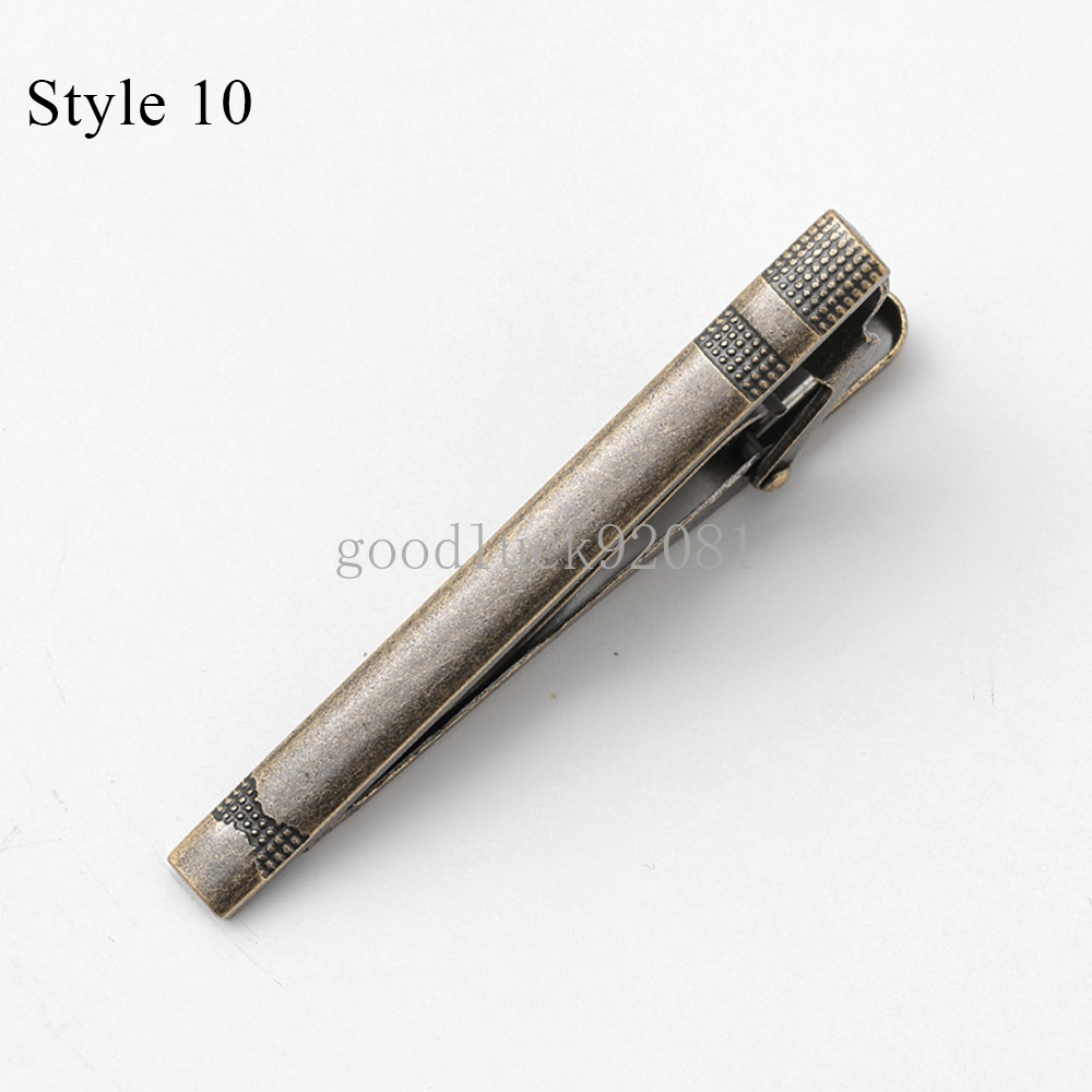 5cm Metal Silver Color Tie Clip For Men Wedding Necktie Tie Clasp Clip Gentleman Ties Bar Crystal Tie Pin For Men's Accessories