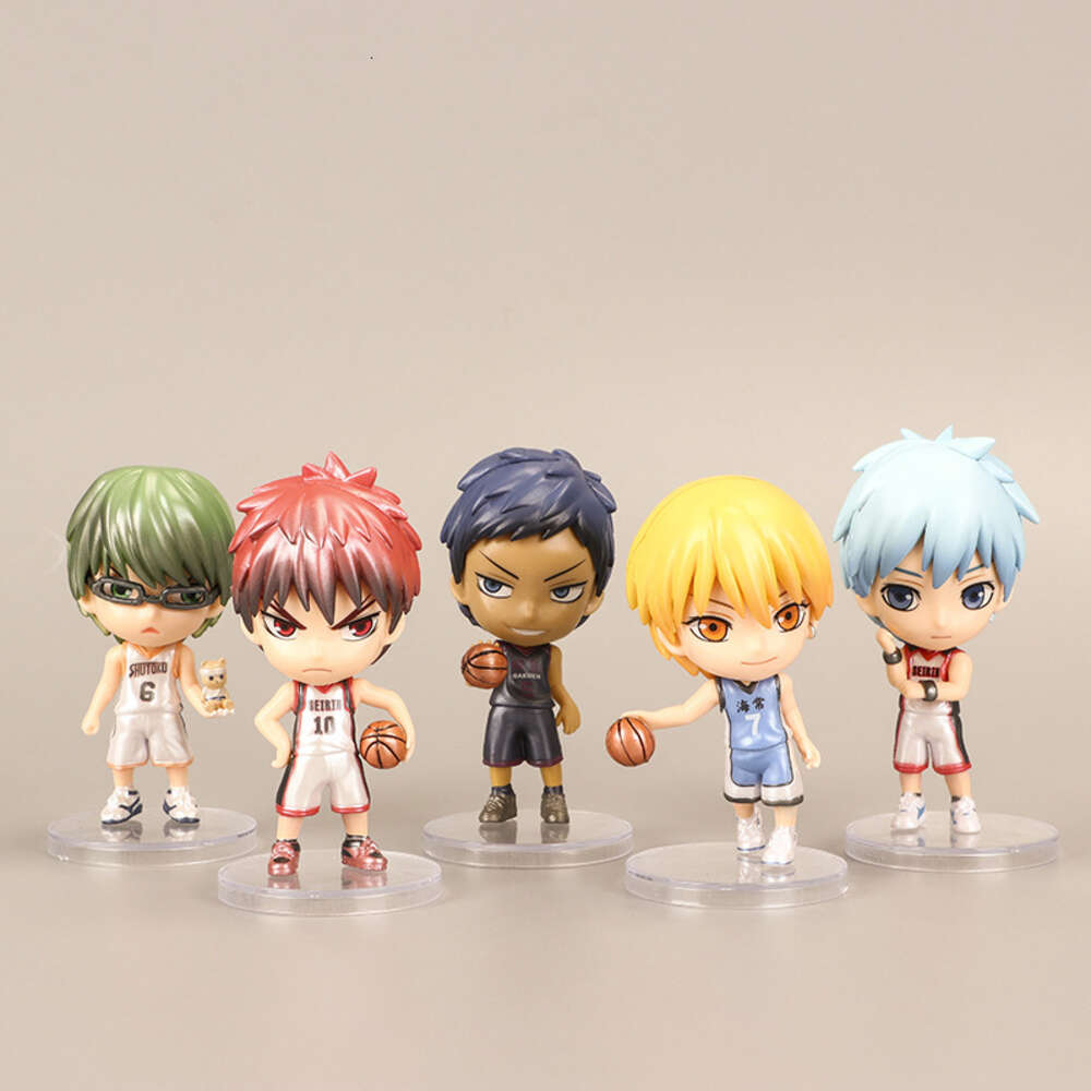 Maskottchen-Kostüme, 8,5 cm, Amin-Figur, Q-Version, Kuroko Tetsuya Kei Tsukishima, stehend, niedliche Puppen, Spielzeug, Geschenk, zum Sammeln, verpackte Ornamente, PVC-Material