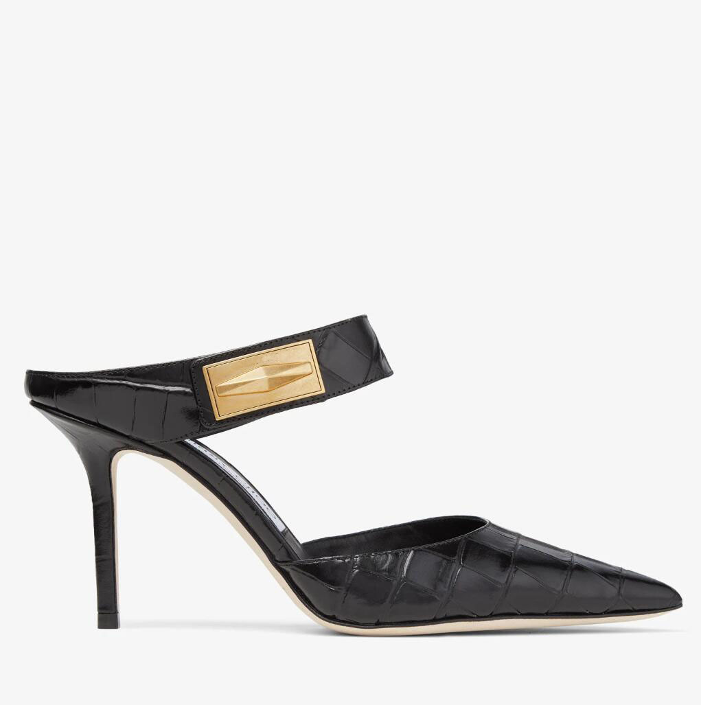 Свадебная обувь Nell Mule Sandals!! Роскошные женские туфли-лодочки из телячьей кожи с острым носком на высоком каблуке, удобные сексуальные туфли-лодочки для вечеринки и свадьбы, EU35-43