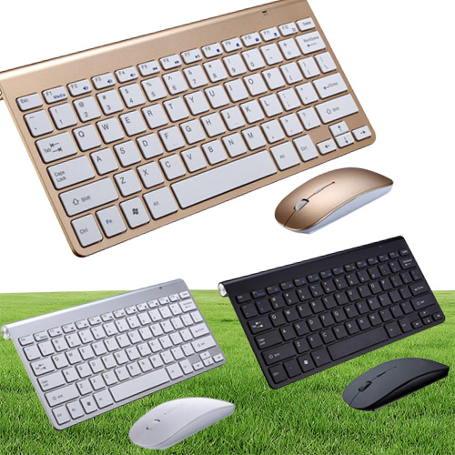 2020 Ny ankomst Ultra-Slim Wireless Keyboard och Mouse Combo Computer Accessories Game Controler för Mac PC Windows Android268y8387517