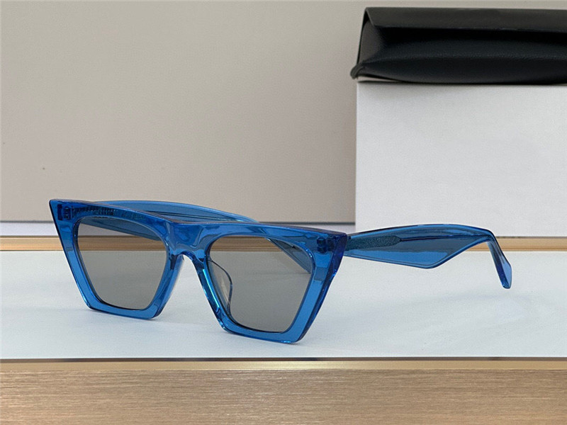 occhiali da sole di design all'ingrosso di moda 41468 montatura piccola cat eye occhiali di protezione uv400 stile semplice e generoso di alta qualità con custodia