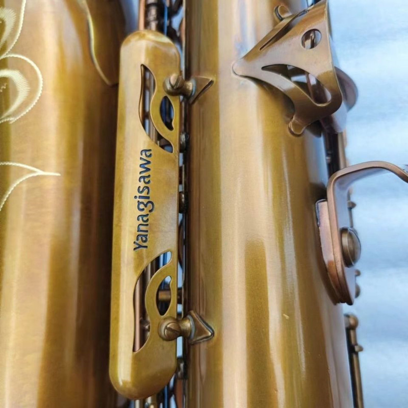 Nuovo YanagisT-992 Sassofono tenore Legni Sax di alta qualità Strumenti musicali professionali Rame antico Simulazione Ottone con custodia bocchino