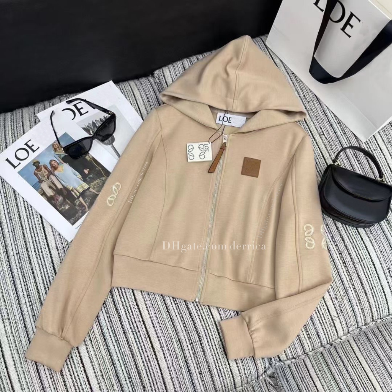 Roe we agasalho feminino conjuntos de duas peças estilista causal hoodie roupas femininas estilista estilo casual esporte conjunto manga longa S-XL