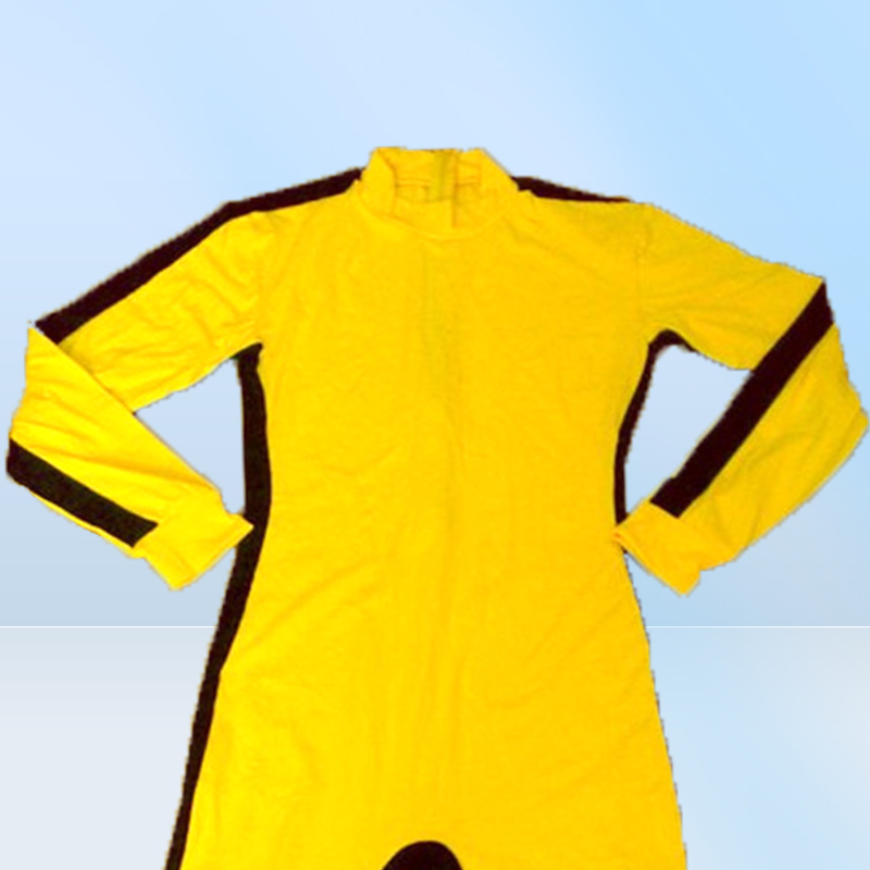 Affare jeet kune do gioco di costume da campeggio bruce lee classic giallo kung fuforms cosplay jkd6836262