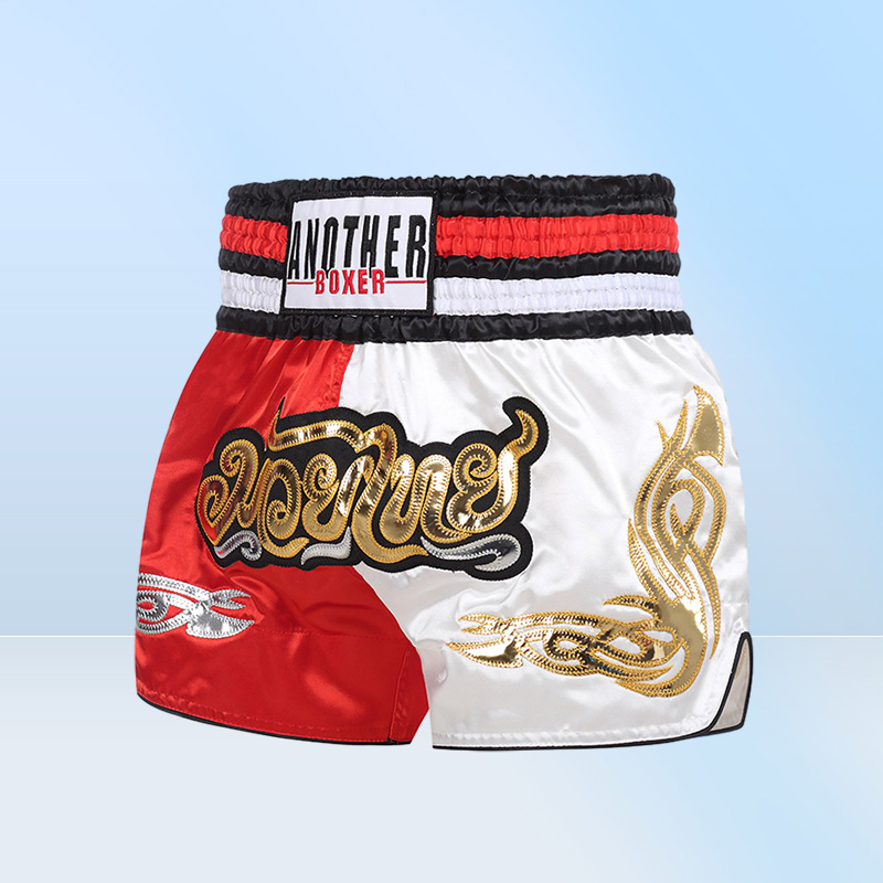 Muay Thai Kickboks Şort Yetişkin Boks Sandıkları Gym Grappling Fight Dövüş Sanda Eğitim Pantolon8085699