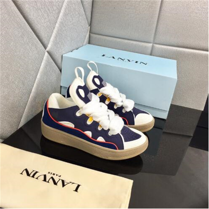 Luxury Lavin Leather Curb Sneakers Designer Dress Shoes For Men Women Extraordinary Casual Sneaker Calfskin Rubber Nappa Platformsole Lanvinlies Mens Trainers