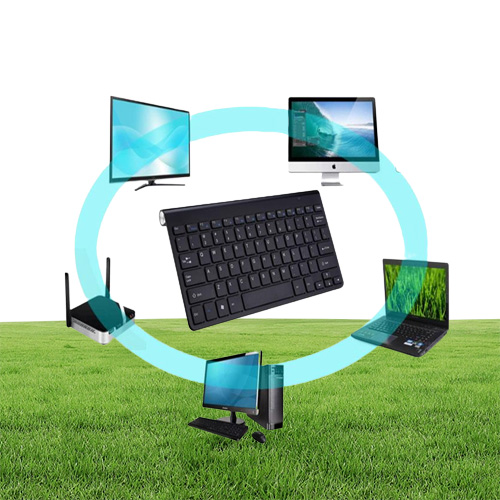 2020 Новое прибытие Ultra-Slim Wireless Keyboard and Mouse Combo Computer Accessories Controler для Mac PC Windows Android268y8075836