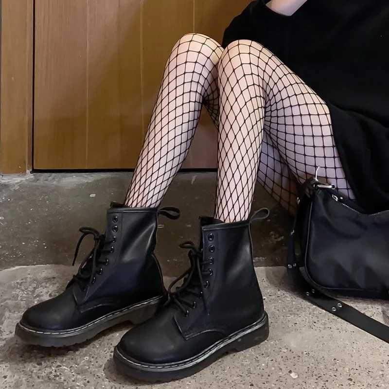 Meias de moda sexy meias de fishnet de renda de calça de meia -calça de joelho alto