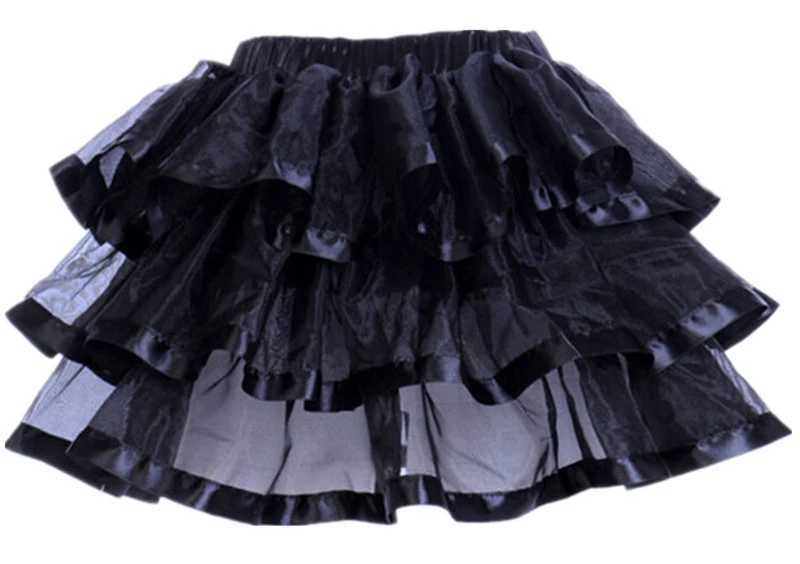 Sexig uppsättning elastisk petticoat gotiska kvinnor kjol petticoat burlesque mesh sexig mikro mini tutu kjol damer prestanda steampunk kjolTsl23.10.12