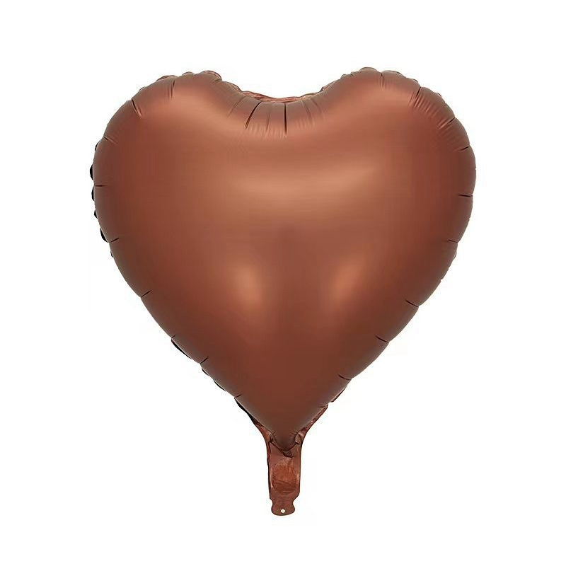 50 pz / lotto 18 pollici Mylar Palloncini Foil a Forma di Cuore Palloncini di San Valentino Elio Decorazioni di Compleanno Fidanzamento Matrimonio Festa di Compleanno Baby Shower HW0104