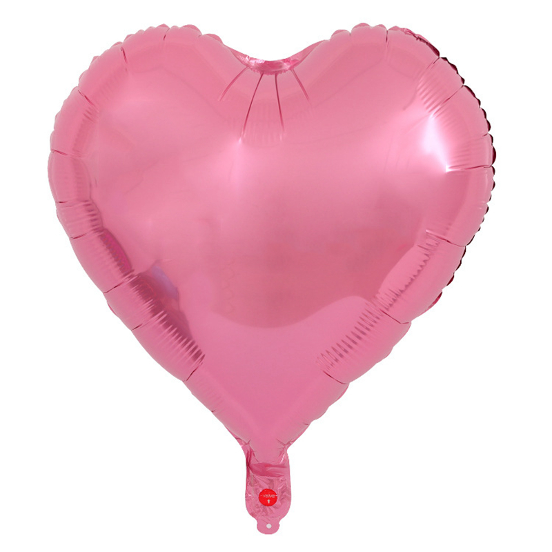 50 pz / lotto 18 pollici Mylar Palloncini Foil a Forma di Cuore Palloncini di San Valentino Elio Decorazioni di Compleanno Fidanzamento Matrimonio Festa di Compleanno Baby Shower HW0104