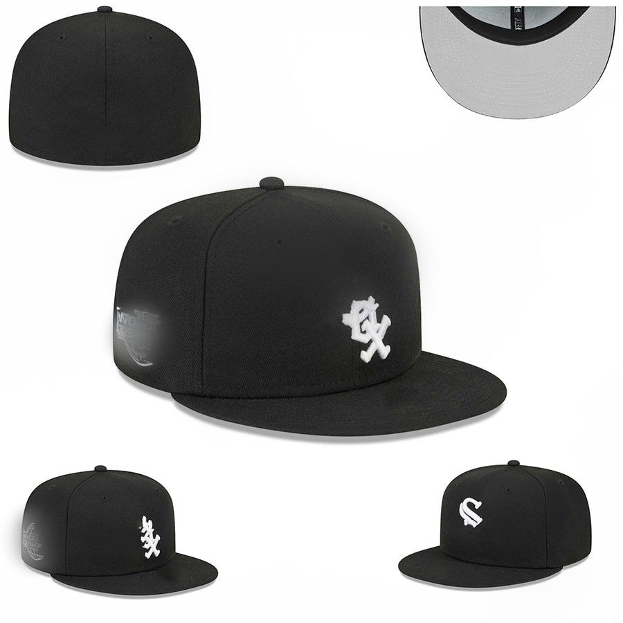 Top kapakları 2023 takılı şapka erkek tasarımcı beyzbol şapkaları siyah renkli mektup hip hop Chicago sporu tam kapalı düz kapaşma chapeau dikiş kalp koşuşturma çiçekleri