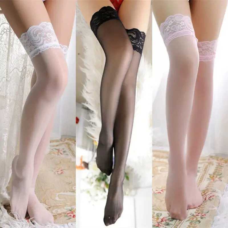 Sexy meias femininas meias de renda sexy coxa meias altas para senhoras sobre o joelho meias longas meias finas coxa alta meias l2310/9