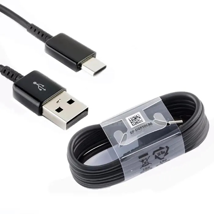 OEM USB Tipo C Cables de datos 1.2M Cable USB-C Cable de cargador de carga rápida para S8 S10 Nota 20 Cargador rápido