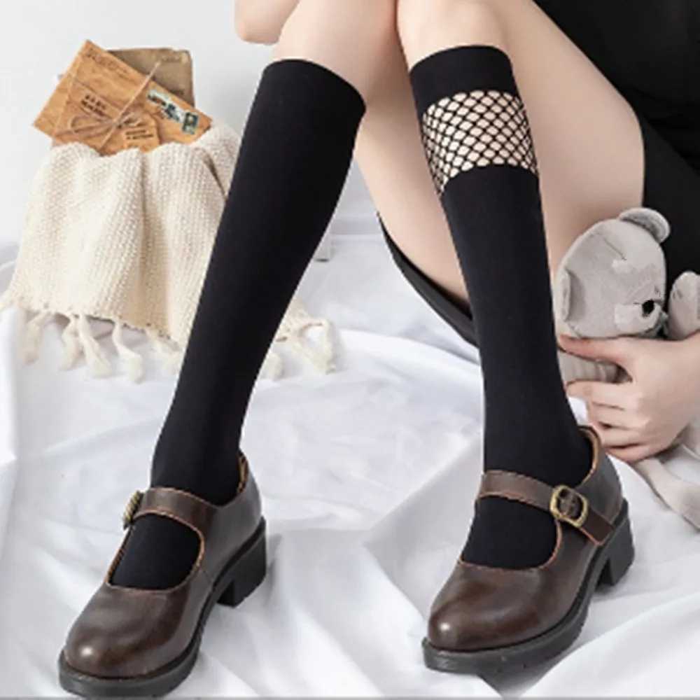 Chaussettes Sexy femme fine maille bonneterie chaussettes mi-mollet Sexy mignon moyen Tube chaussette W025L2310/9